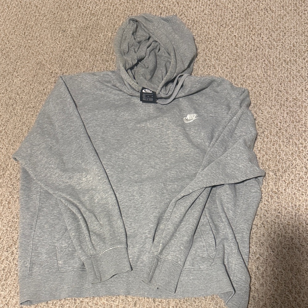 Nike Men's Heather Gray Hoodie
